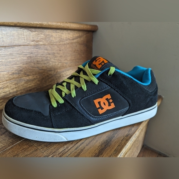 Vintage Y2K chunky DC Men's Pure Tx Shoe, black/multi, Size 13 - Picture 7 of 14